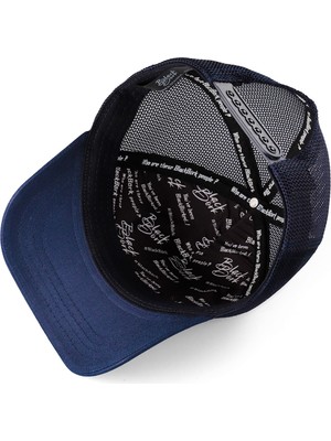 BlackBörk V1 Trucker Duckside - 1 Kod Logolu Unisex Lacivert Şapka (Cap)