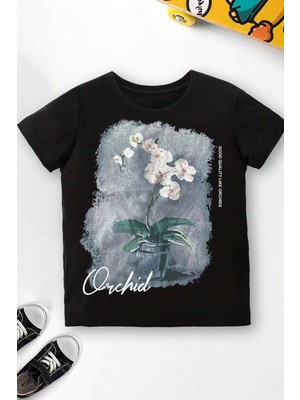 Only Trendwear  Çocuk Orchid Baskılı Pamuklu Tshirt