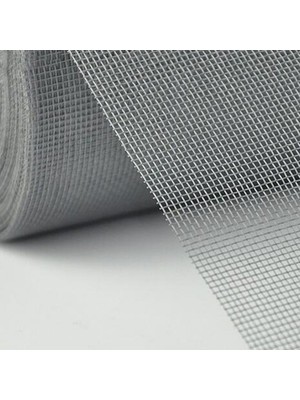 Azra Yapı Fiberglass 80 cm x 30 mt (1 Top = 24 M²) Ebatlarında Menteşeli Sineklik Tülü Gri Renk