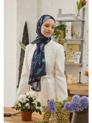 Fresh Scarfs Darcy Desen Şal Gece Mavısı