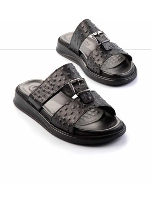 Bambi Siyah  Deri Erkek Terlik E04433600603