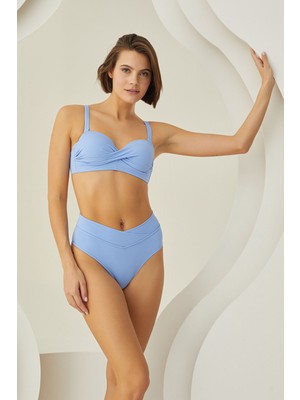 Loya Buz Mavisi Beauty From Straplez Tek Üst Bikini