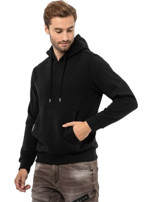 Cipo & Baxx CL557 Basic Erkek Kapişonlu Sweatshirt