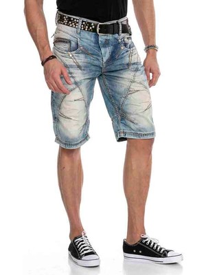 Cipo & Baxx C-0090 Erkek Denim Kapri