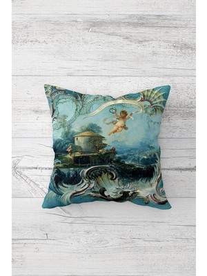 Pelangi Dekoratif Çift Tarafı Baskılı Gizli Fermuarlı Yastık Kılıfı Kırlent Koltuk Yastık Kılıfı