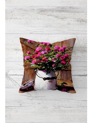 Pelangi Çift Tarafı Baskılı Gizli Fermuarlı Dekoratif Yastık Kılıfı Kırlent Kılıfı Koltuk Yastık Kılıfı