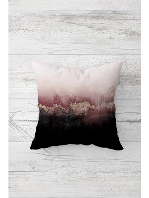 Pelangi Dekoratif Çift Tarafı Baskılı Gizli Fermuarlı Yastık Kılıfı Kırlent Koltuk Yastık Kılıfı