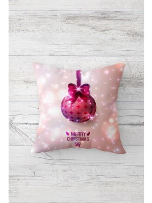 Pelangi Merry Christmas Çift Tarafı Baskılı Gizli Fermuarlı Yastık Kılıfı Kırlent Koltuk Yastık Kılıfı