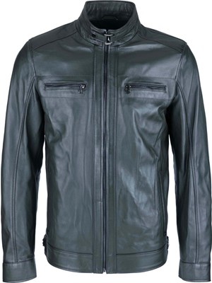 Tamer Tanca Erkek  Deri Yeşil Deri Mont 974 Tt-01 Erk Derımont Y23 Yesıl Dr