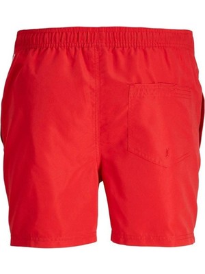 Jack & Jones 12225961 Jpstfıjı Jjswim Solid Ly Sn Yüzme Şortu Kırmızı