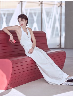 Koton Palazzo Pantolon Pileli Normal Bel