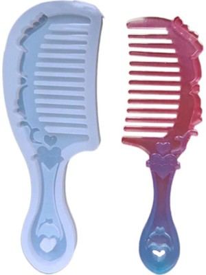 Depposite Epoksi Silikon Kalıp Dalgalı Tarak Kalıbı 17 Cm-46