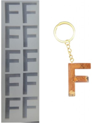 Epoksi Reçine Seri Üretim F Harf Kalıbı 10 Lu