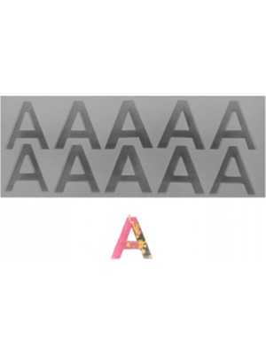 Depposite Epoksi Reçine Seri Üretim A Harf Kalıbı 10 Lu