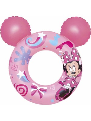 Bestway Minnie Can Simidi 74 x 76 cm Pembe Renkli Eğlenceli Tasarım Kulaklı Çocuklar İçin