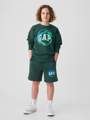 Gap Erkek Çocuk Yeşil Gap Logo Sweat Şort