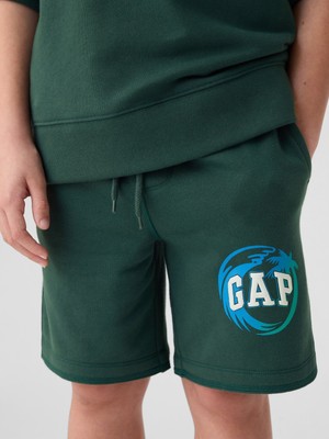 Gap Erkek Çocuk Yeşil Gap Logo Sweat Şort