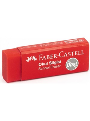 Faber-Castell Faber Castell Büyük Kırmızı Okul Silgisi 3 Lü