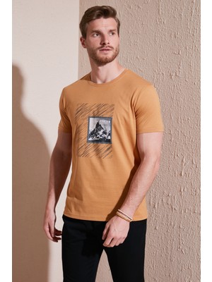 Buratti Pamuklu Slim Fit Bisiklet Yaka T Shirt Erkek T Shirt 646R8320