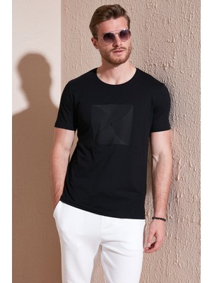 Buratti Pamuklu Slim Fit Bisiklet Yaka T Shirt Erkek T Shirt 646R7940