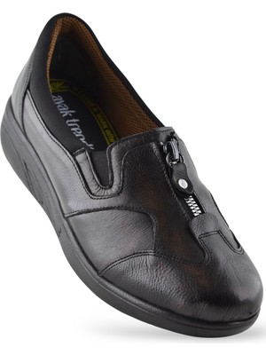 Ispartalılar 4213 Tam Ortopedik Taban Günlük Hakiki Deri Kadın Ayakkabı Anne Ayakkabısı