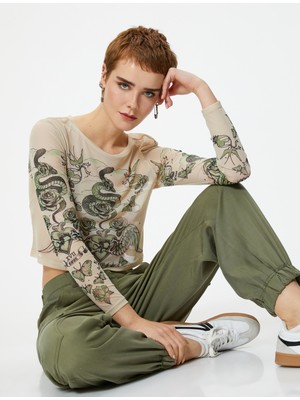 Koton Kargo Jogger Pantolon Cepli Lyocell™ Kumaş