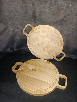 Mn Wooden Ahşap Kulplu Tepsi