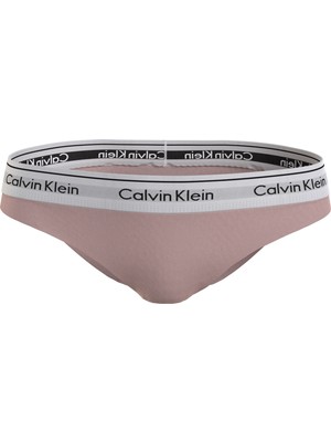 Calvin Klein Kadın Marka Logolu Orta Yüksek Belli Nefes Alabilir Rahat Kumaşlı Gündelik Kullanıma Uygun Pudra Külot 0000F3787E-TQO