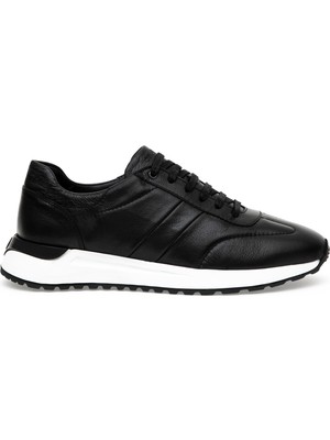 Cacharel Erkek Siyah %100 Deri Sneaker Ayakkabı 50290272-VR046