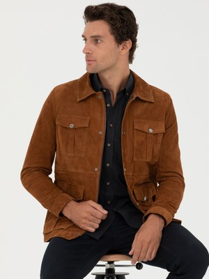 Cacharel Erkek Taba Deri Mont 50285784-VR099