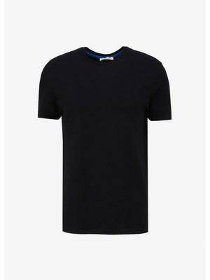 Altınyıldız Classics Siyah Erkek T-Shirt 4A4824200065