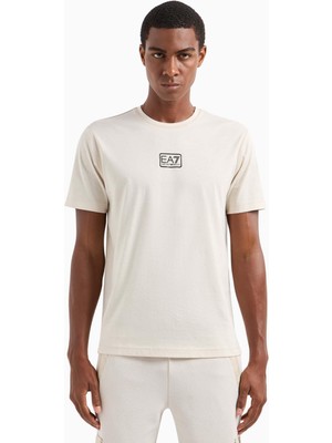 Ea7 Bisiklet Yaka Bej Erkek T-Shirt 3DPT05PJ02Z