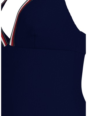 Tommy Hilfiger Lacivert Kadın Mayo Trıangle One Pıece Rp UW0UW05294DW5