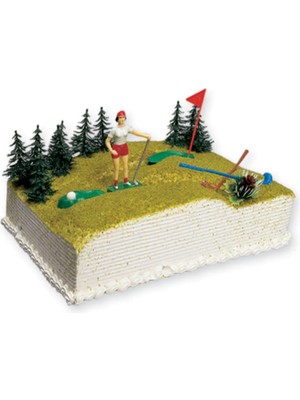 Dalkır Gıda Golf Oyuncak Set Doğum Günü Pasta Süsü 7 Parça
