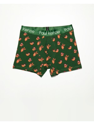 Paul Kenzie Desenli Erkek Boxer Christmas Collection Lazymas