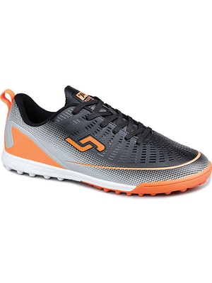 Jump 30341 Genç Çocuk Halı Saha Ayakkabı Siyah - Gri - Oranj