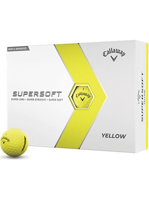 Callaway Bl Cg Supersoft Yellow - Üçlü Golf Topu Yeşil Renk