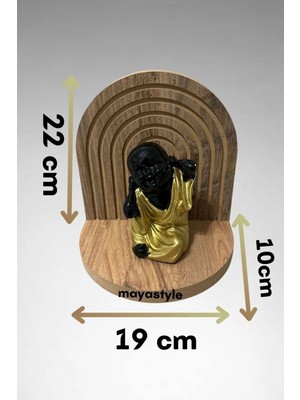 Maya Style Duvar Rafı Duvar Dekorasyonu Uzunluk 22 Cm Genişlik 19 Cm Derinlik 10 Cm