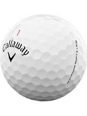 Callaway Bl Cg Chrome Soft x Ls - Üçlü Golf Topu Beyaz Renk