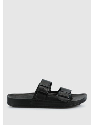 Eclipse Siyah Deri Erkek Terlik