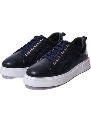 Yetiş Luxury Erkek Içi Dışı Deri Tamamen E Yapımı Ortopedik Taban Casual Erkek Ayakkabı