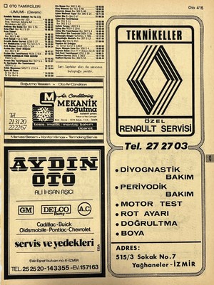 Hasyılmaz Izmir 1982-1983 Meslek Reklam Ilanı Efemera S415