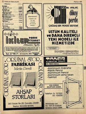 Hasyılmaz Izmir 1982-1983 Meslek Reklam Ilanı Efemera S465
