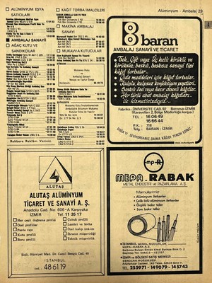 Hasyılmaz Izmir 1982-1983 Meslek Reklam Ilanı Efemera S29