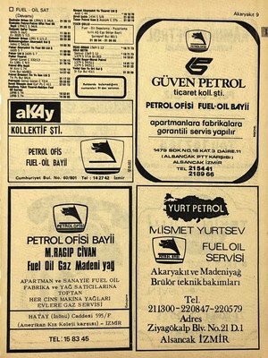 Hasyılmaz Izmir 1982-1983 Meslek Reklam Ilanı Efemera S9