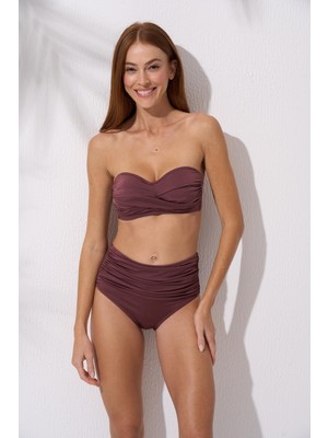 Pierre Cardin Soft Straplez Yüksek Bel Bikini Takımı