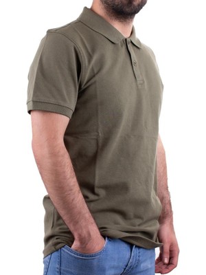 Twister Jeans 2277 Haki Polo Yaka Erkek T-Shirt