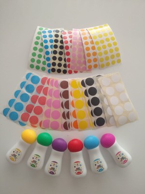 İleri Grup 6'lı Mini Dot Marker Kalemi + Nokta Etiketi Seti