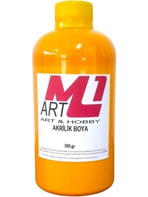 M1 Art Akrilik Boya 500 gr Ahşap Tuval Seramik Duvar taş