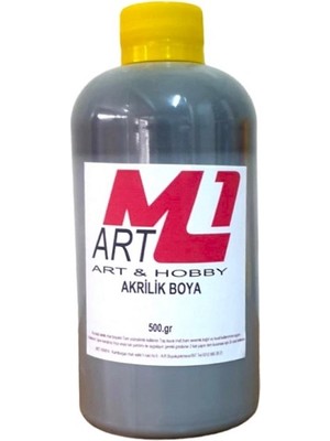 M1 Art Akrilik Boya 500 gr Ahşap Tuval Seramik Duvar taş